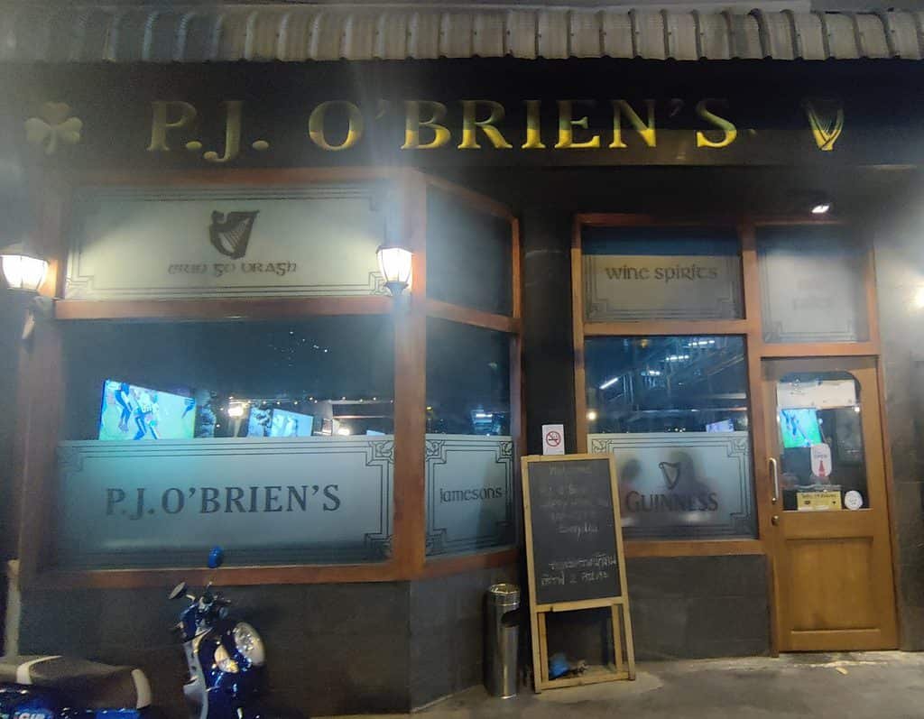 P.J. O'Brien's Irish Pub in Bangkok Thailand