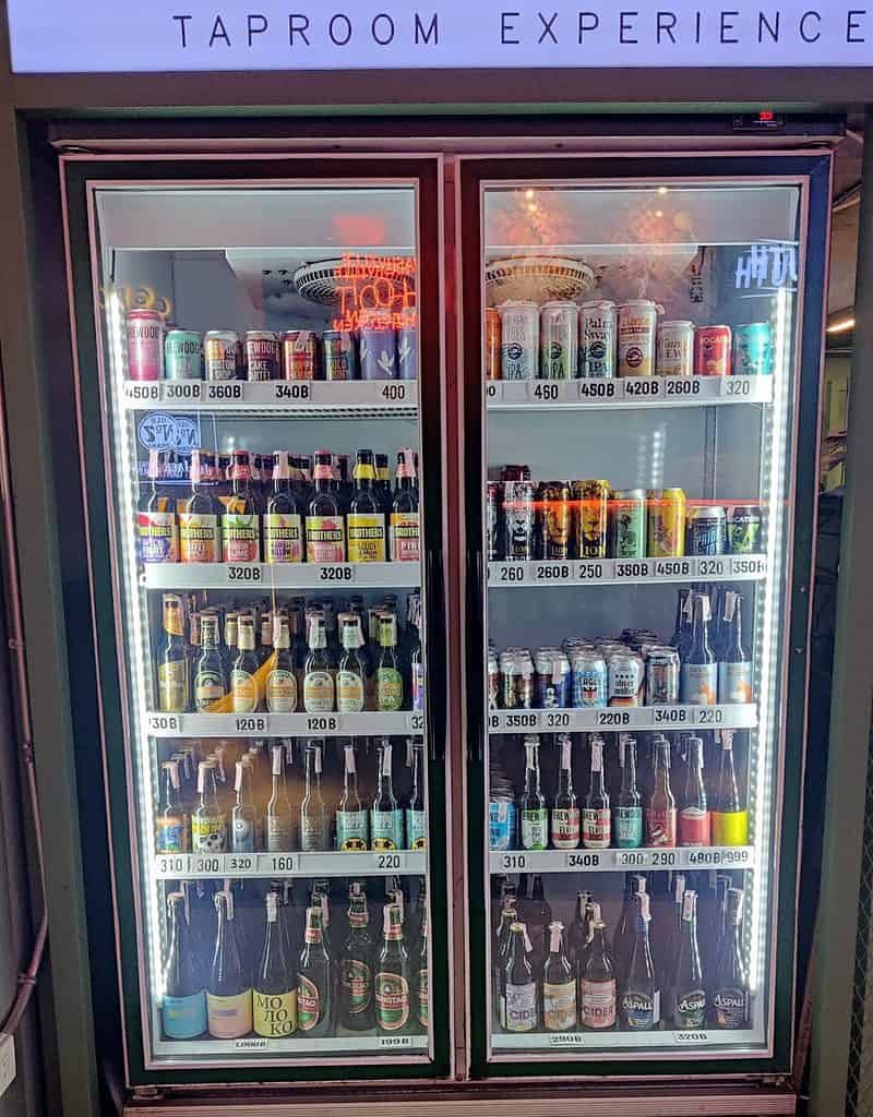 Taproom Saladaeng beer fridge