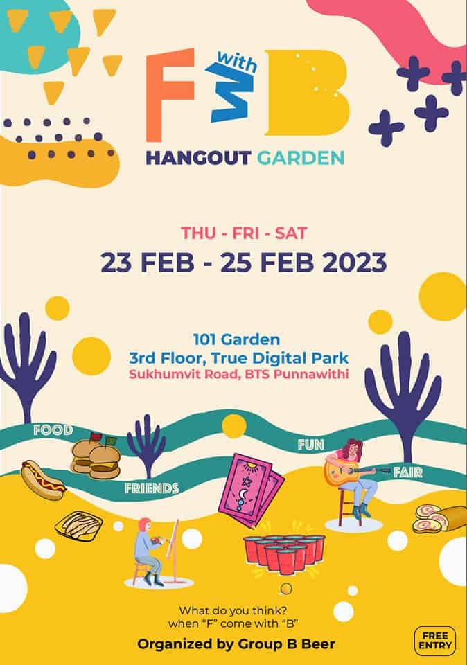 F with B beer event by Group B beer