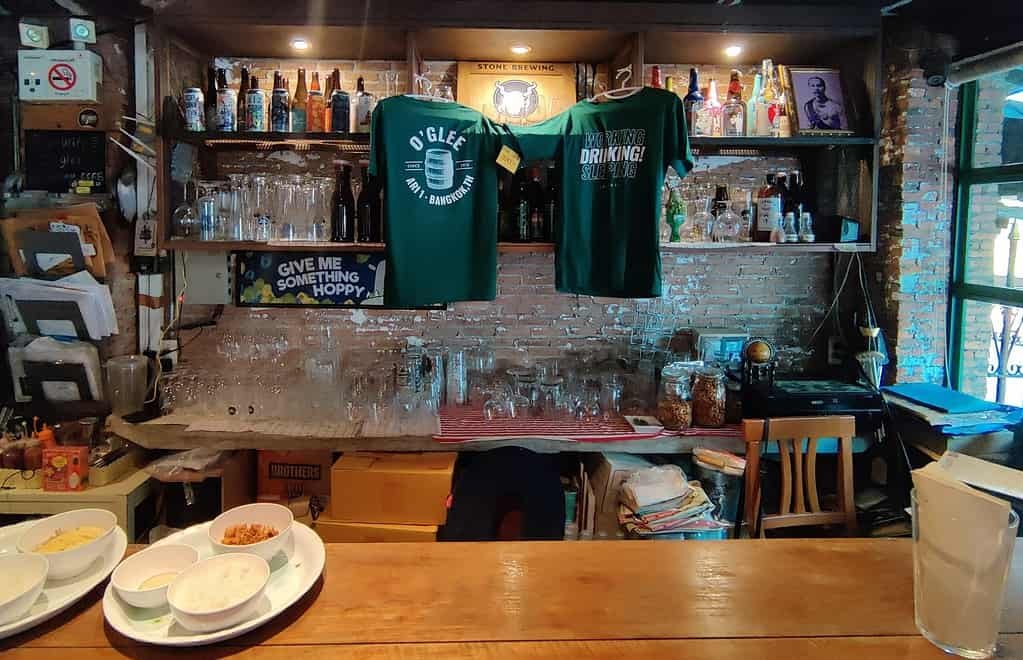 O'glee craft beer bar and restaurant Bangkok Thailand