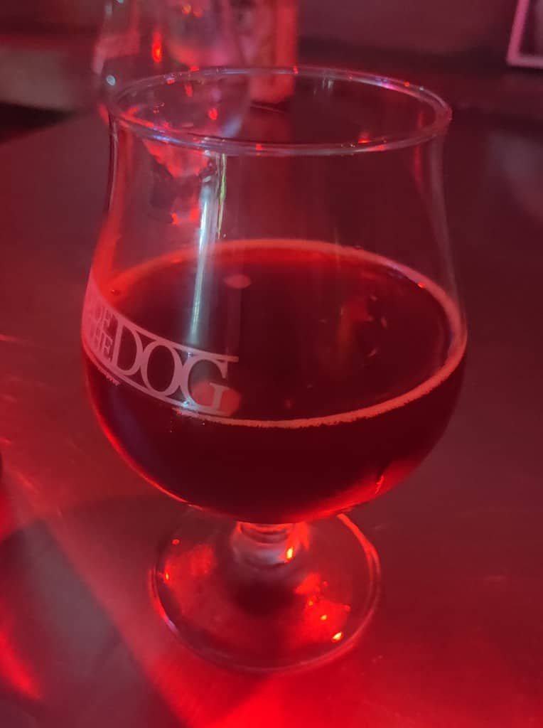 Hair of the Dog craft beer bar in Phloen Chit Bangkok Thailand.
Bourbon barrel aged barley wine by the Bruey