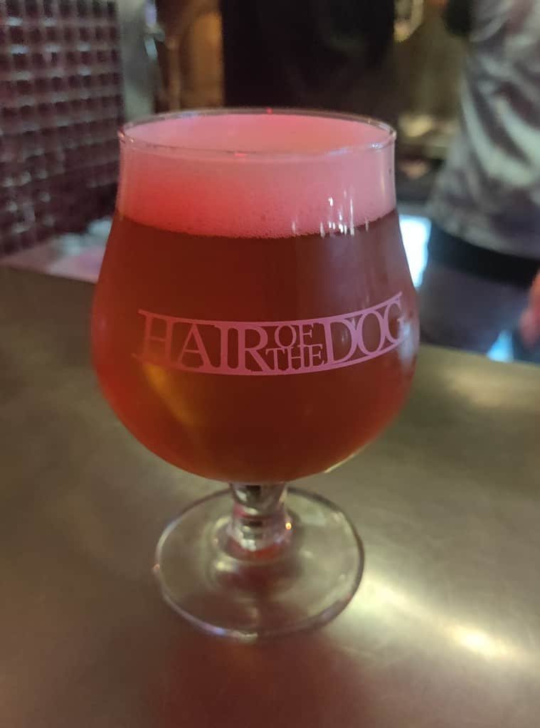 Hair of the Dog craft beer bar at Phloen Chit in Bangkok Thailand.
Pheebok and Heretic collaboration brew Triple IPA