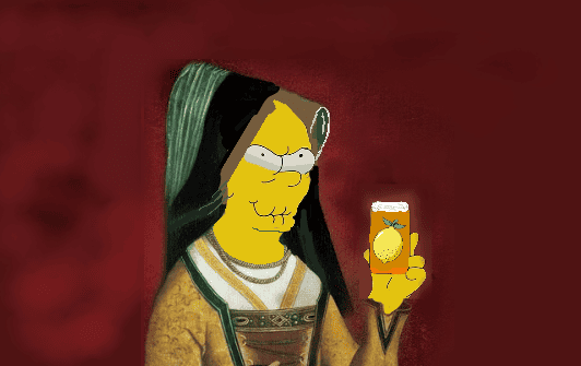 International Sour beer day image by bangkok beer guide; combo simpsons and Duchesse De Bourgogne images