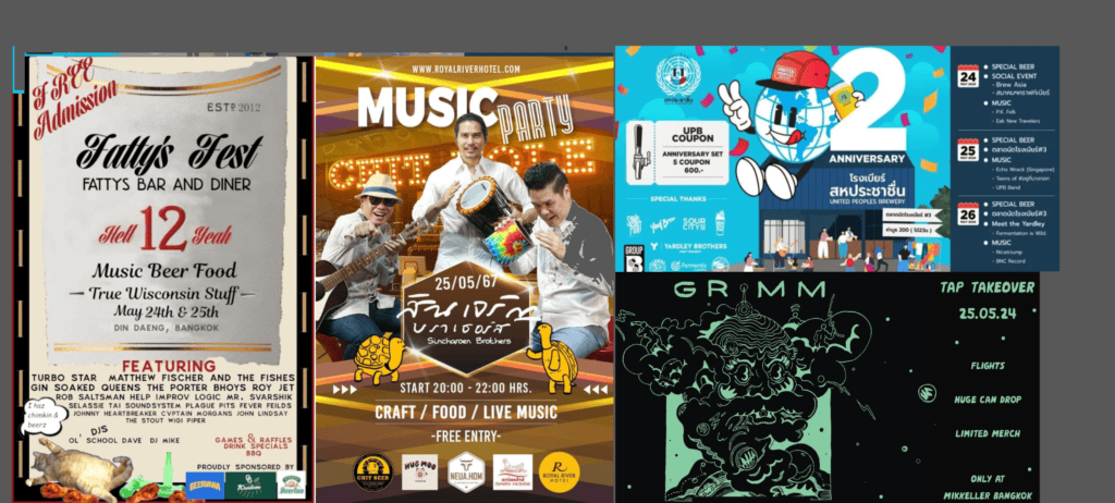 Craft beer events for the last weekend in May in Bangkok Thailand.