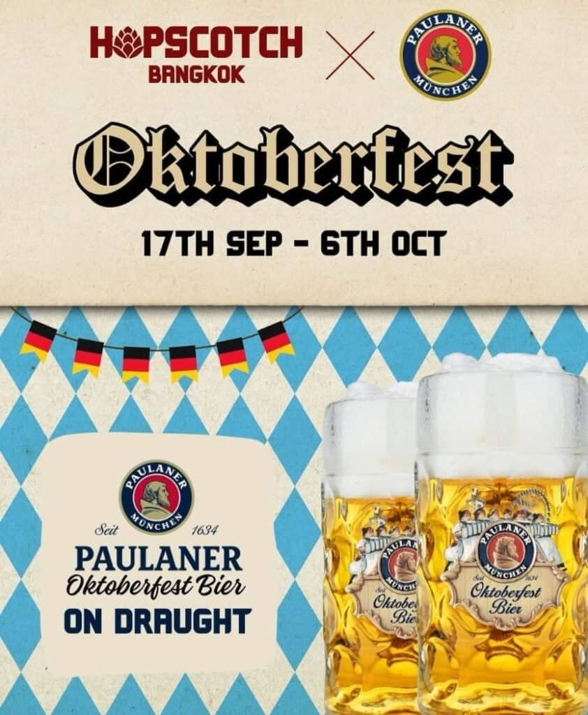 Hopscotch bar Bangkok Oktoberfest poster 2024