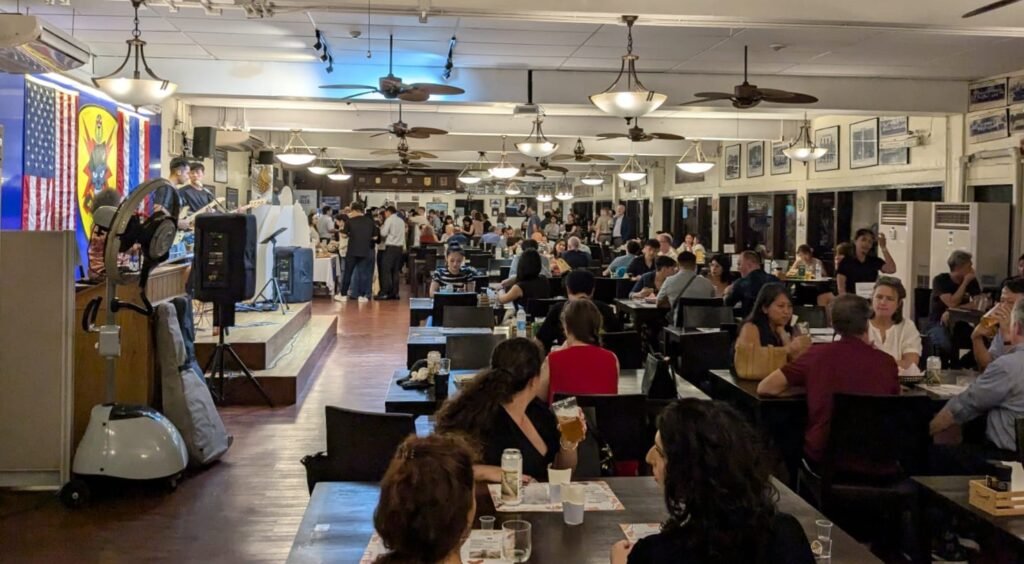 Crowd of people at JUSMAGTHAI in Bangkok Thailand, for the Bangkok beer Guide
