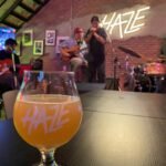 Beer in a goblet at Haze bar in Bangkok Thailand