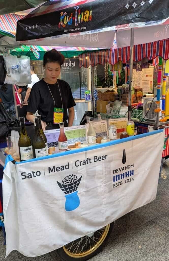 Devanom Table/booth at Kud-Thai at EmQuartier mall in Bangkok Thailand