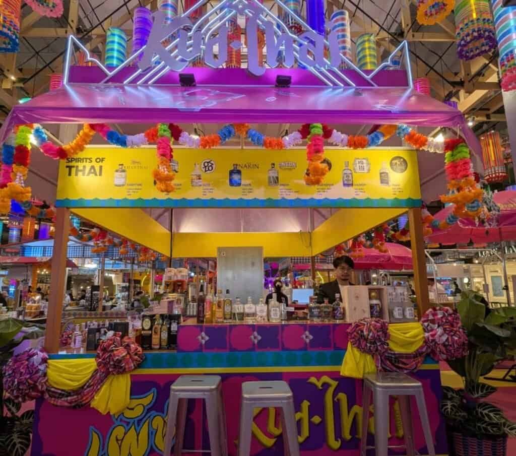 Local thai spirits at Kud-Thai at EmSphere mall in Bangkok Thailand