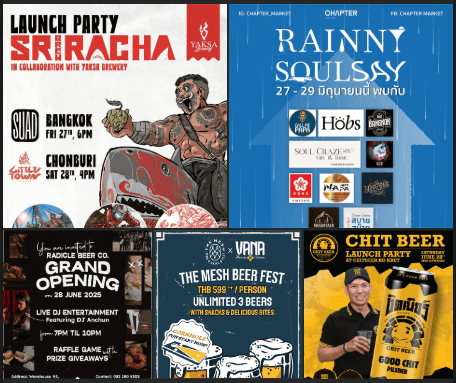 End of June beer events in Bangkok