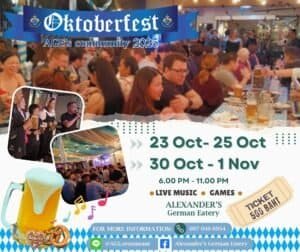 Alexander's German Eatery Oktoberfest flyer