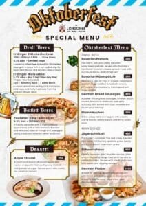 Londoner Brewpub Oktoberfest menu Bangkok Thailand